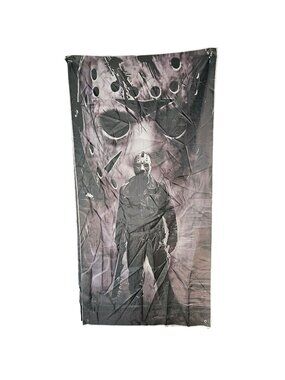 Jason Voorhees 70x34" Wall Art Tapestry Banner w/ Grommets Horror Halloween